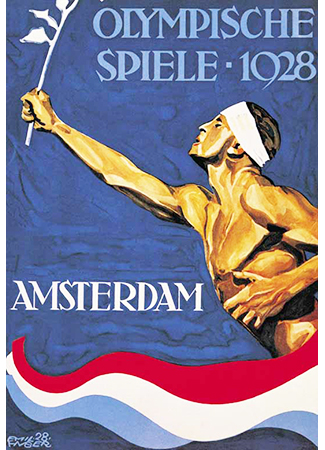 Olympics logo Amsterdam Netherland 1928 summer